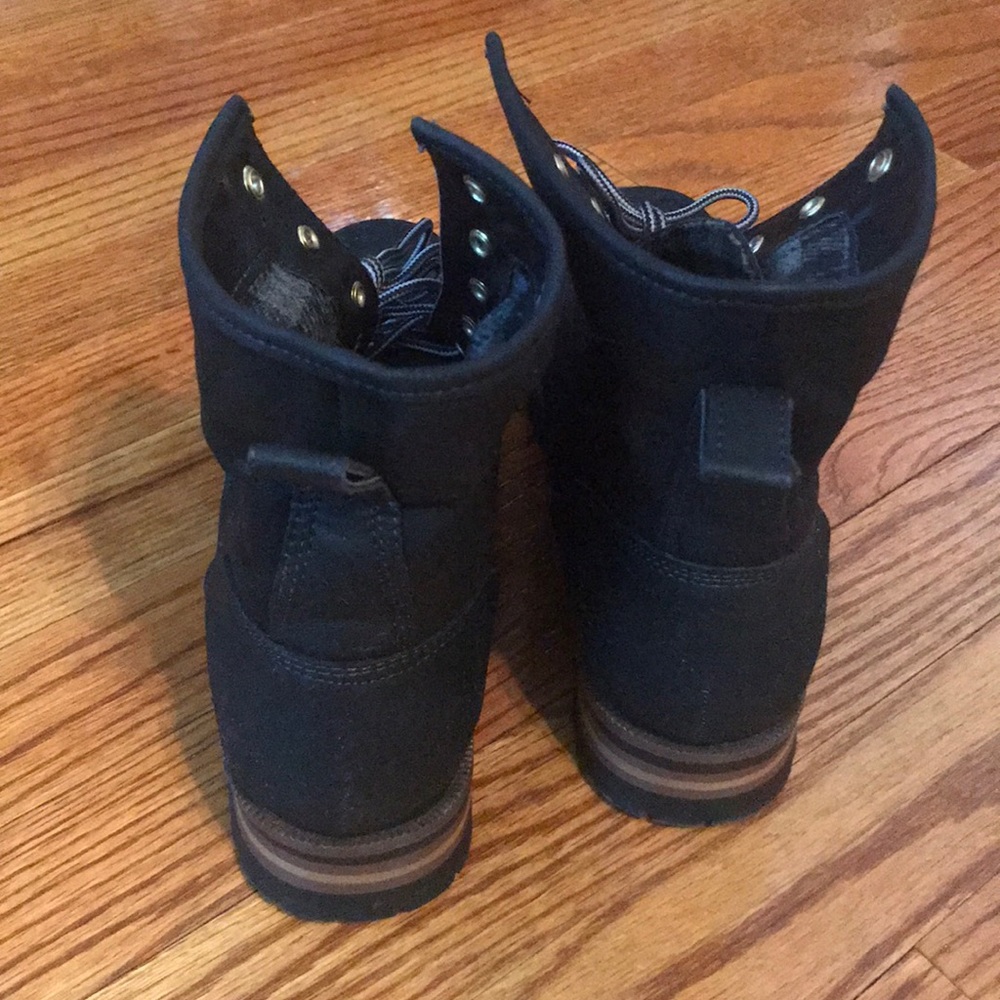 Black Delanie combat boots - Picture 2 of 4